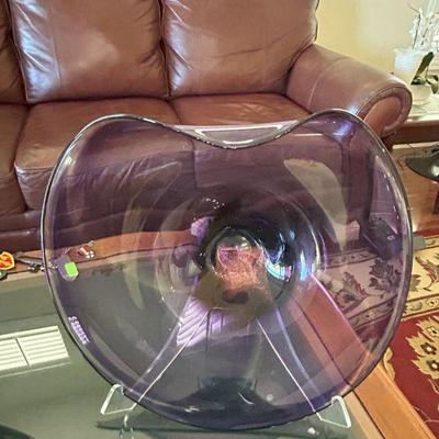Nicholson hand blown glass, signed
