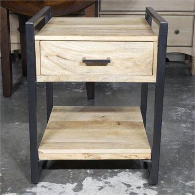 Simplihome Riverside End Table in Mango