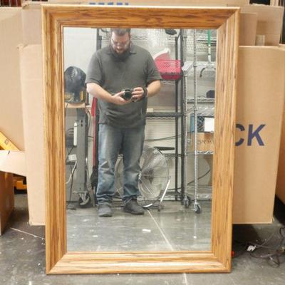 Solid Pine Wood Rectangular Mirror