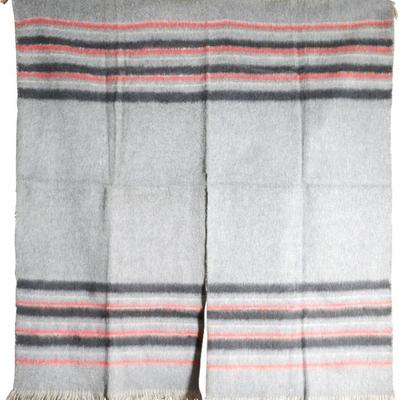 Striped Wool Blanket Poncho