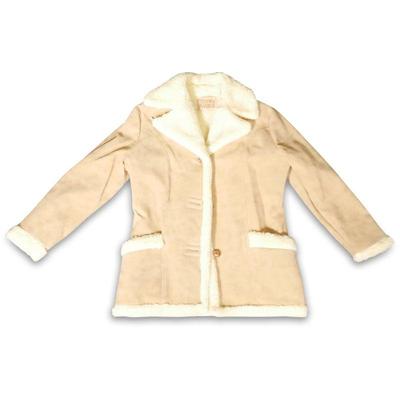 Vintage Town 'n Ranch Faux Suede Sherpa Jacket, Ladies Small
