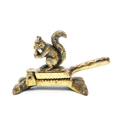 Heavy Brass Nut Cracker w/Squirrel