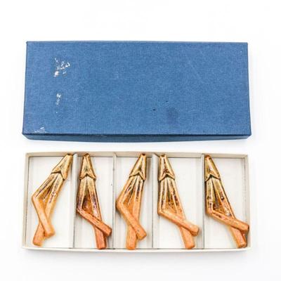 Set of 5 Ceramic Chopstick Rests