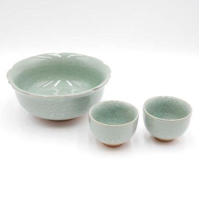 Jade Green Clay Pot Set (Set of 3)