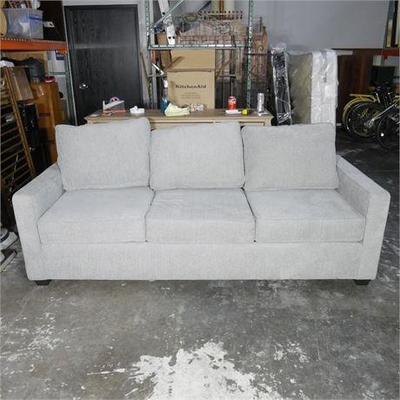 Living Spaces Mathers Oyster Gray Sofa