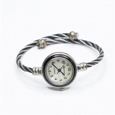 Geneva Platinum Wire Cuff Watch
