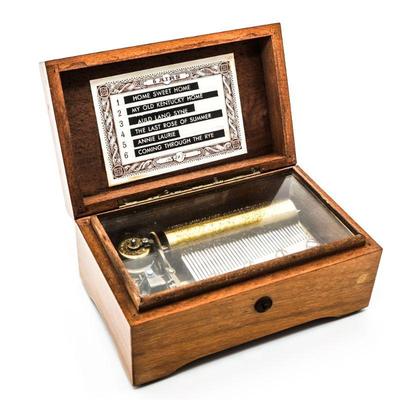Thorens 6 Airs Wooden Swiss Music Box