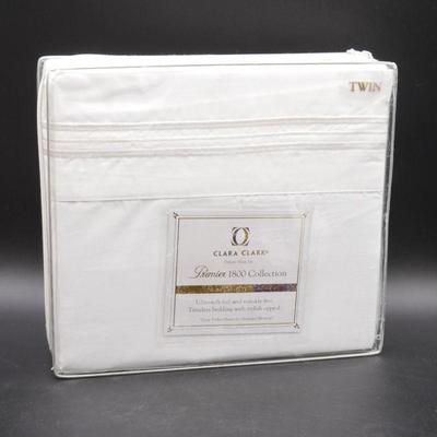 Clara Clark Premier 1800 Collection Twin Size Deluxe Sheet Set