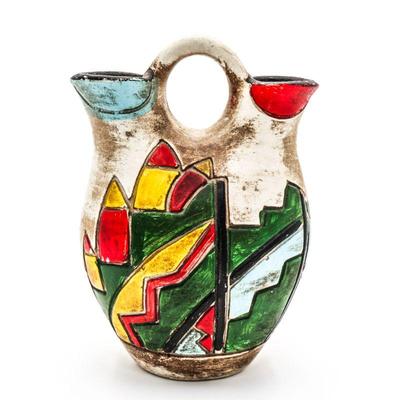 Colorful Native American Wedding Vase