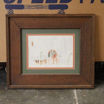 Framed & Signed Art Print ft. Watercolor Ducks