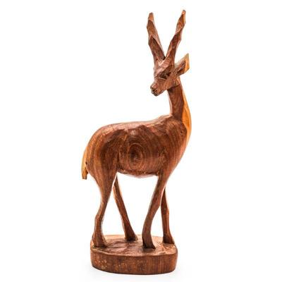 Carved Wood Gazelle