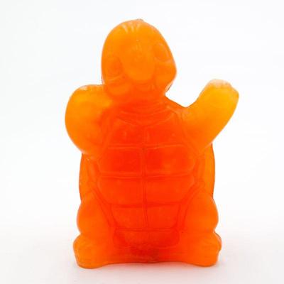 Orange Turtle Candle