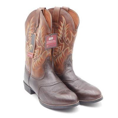 Ariat Leather Western Work Boots with ATS Technology - Men's Size 11