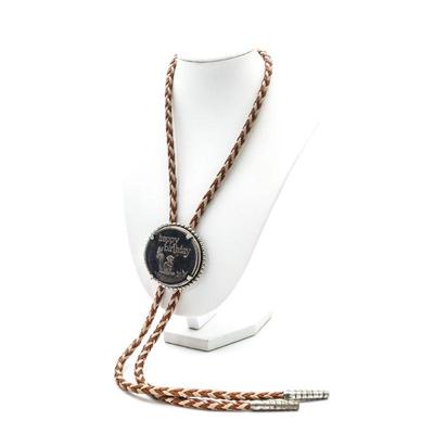 One Troy Ounce .999 Fine Silver "Happy Birthday" Bolo Tie
