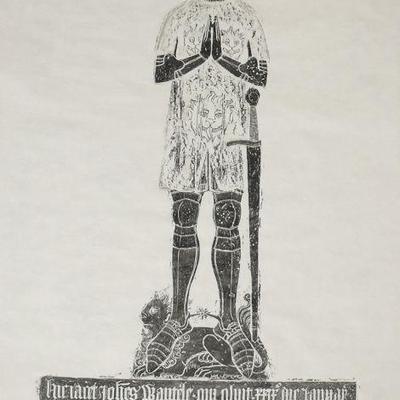 Brass Rubbing Of John Wantele