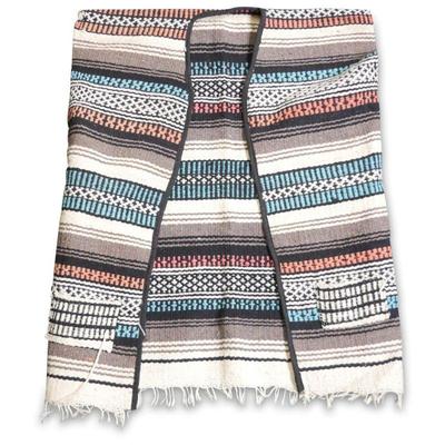 Vintage Mexican Woven Poncho Vest