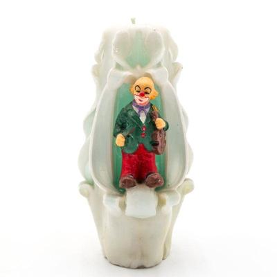 Carved Clown Candle