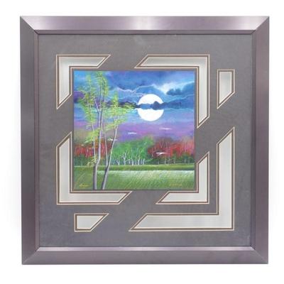 Juan Quevedo Original Signed Mixed Media Artwork "Amor"