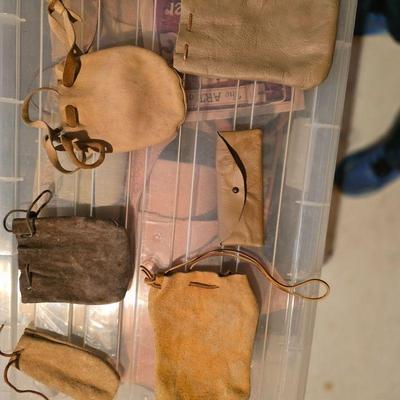 Handmade leather pouches