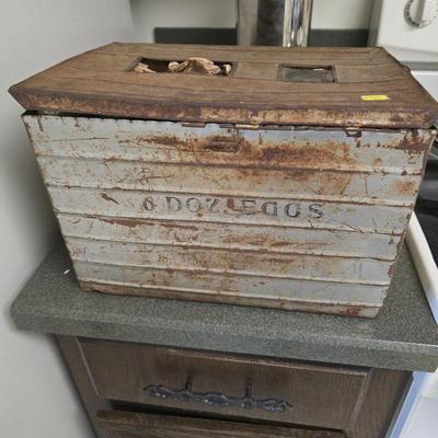 Antique egg box