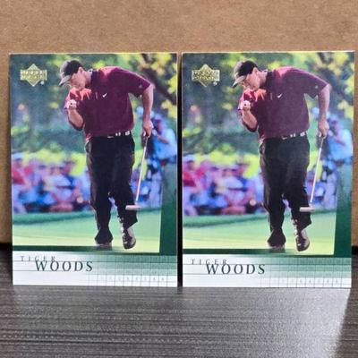 2001 Upper Deck Tiger woods Rookie Graded Beckett 8.5