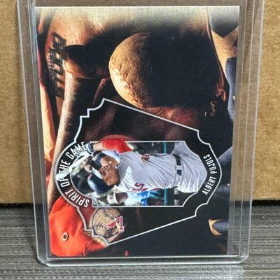 2004 Donruss Studio "Spirit of the Game" Albert Pujols SP Insert /999