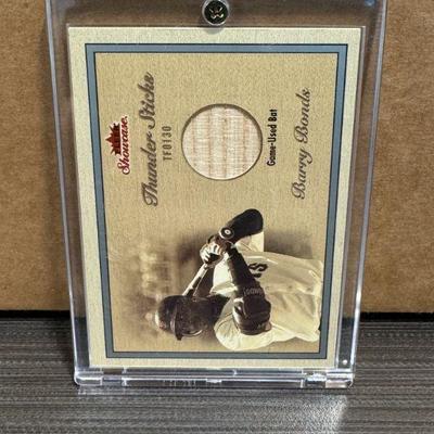 2003 Fleer Showcase Thunder Sticks Barry Bonds Game Used Bat /999