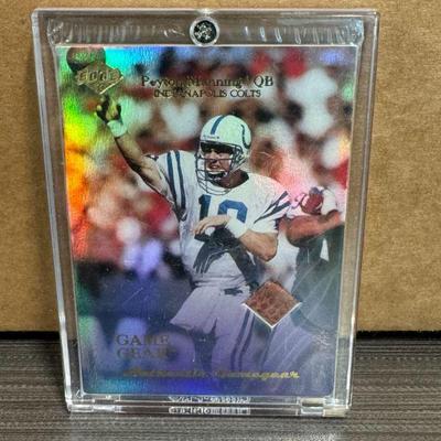 1999 Peyton Manning Edge Authentic Game Gear Card