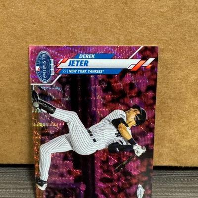 2020 Topps Chrome #U-67 Derek Jeter All Star Game Pink Wave SP