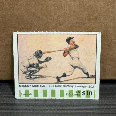 1968 American Oil Winners Circle Mickey Mantle Very Rare Original!