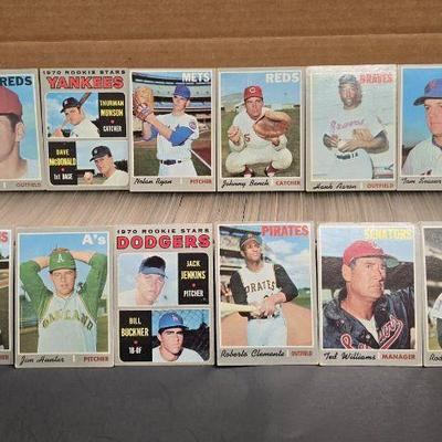 1970 Topps Baseball Near Complete Set (707/720) Nolan Ryan, Munson RC & Bench