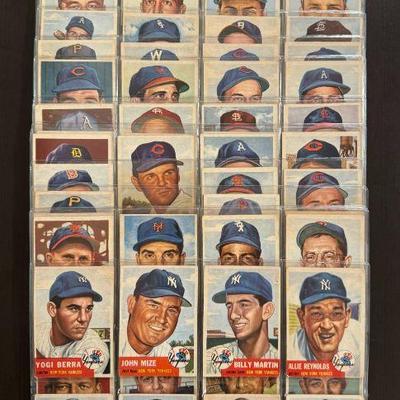 1953 Topps Baseball Near Complete Set Low Number (139/220) Jackie Robinson Berra