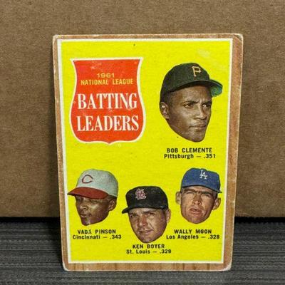 1962 Topps #52 Roberto Clemente National Leauge Batting Leaders