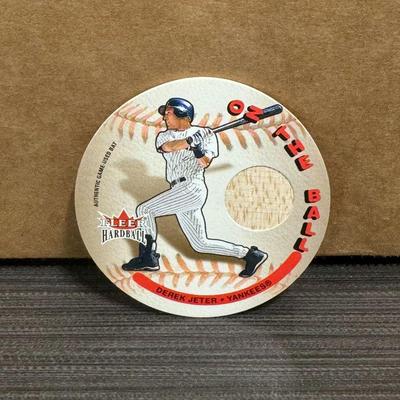 2003 Fleer Hardball Derek Jeter "On The Ball" Game Used Bat Card