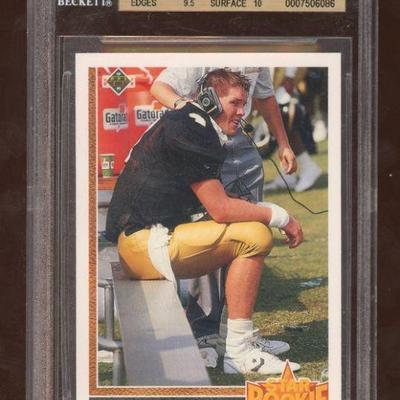 1991 Upper Deck #13 Brett Favre Rookie BGS 9.5