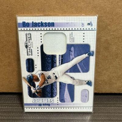 2004 Donruss Timelines "Boys of Summer" Bo Jackson Game Worn Jersey Card