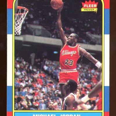 1986 Fleer Michael Jordan Rookie #57