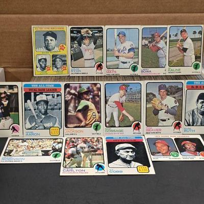 1973 Topps Baseball Near Complete Set (627/660) Nolan Ryan Willie Mays Ruth