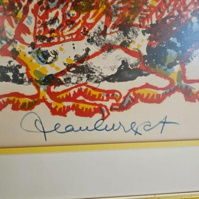 Jean Lurcat (French) framed lithograph.