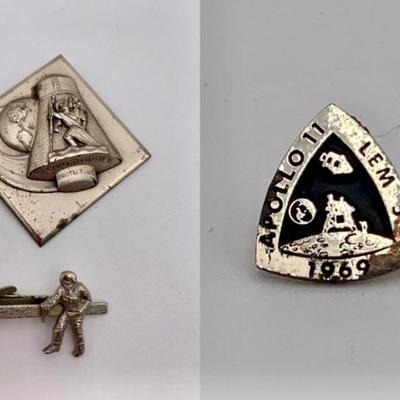 US Lapel Pins - Original LEM/St. Christopher in Space