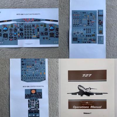 Boeing 727 Flight Manual & AVSoft Cockpit Posters