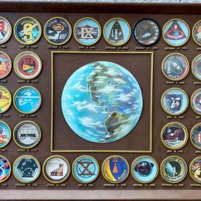 NASA Wall-Mount Mission Logos in 3-D - Vintage 1970s