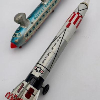 Vintage Litho Display Rockets