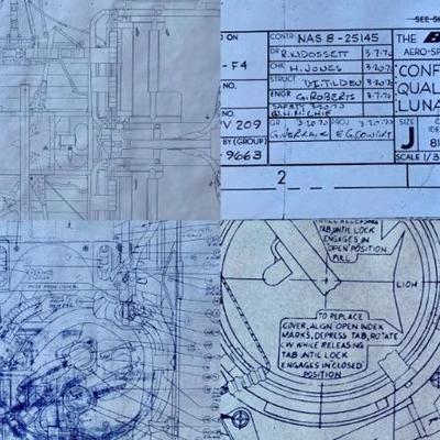 Lunar Rover & PLSS Diagrams/Specs/Plan Copies