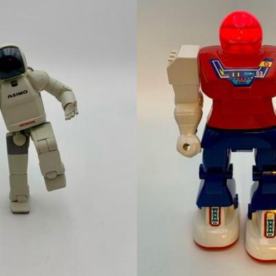 Modern Robot/Action Figure Pair