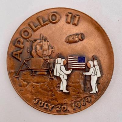 Apollo 11 Copper Commemorative Medal – 1969 – American Mint Assoc.	