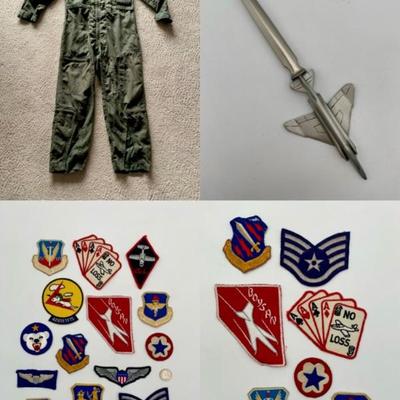 Authentic Fighter Pilot Flight Suit/Military Patches/Letter Opener