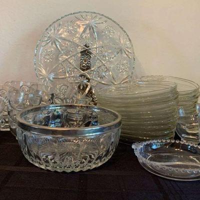 Ct109 glass luncheon plates