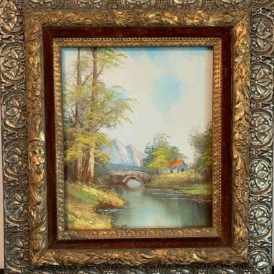 Ct127v framed painting
