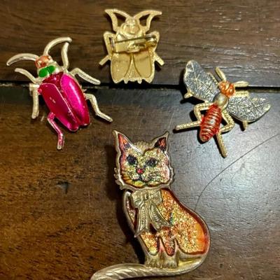 Vintage tin pins